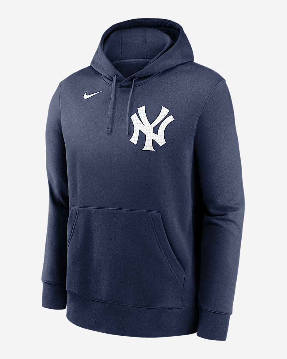 【NIKE】NewYorkYankeesFashionClubMen'sNikeMLBPulloverHoodie Aaron Judge New York Yankees Club Men's Nike MLB Pullover